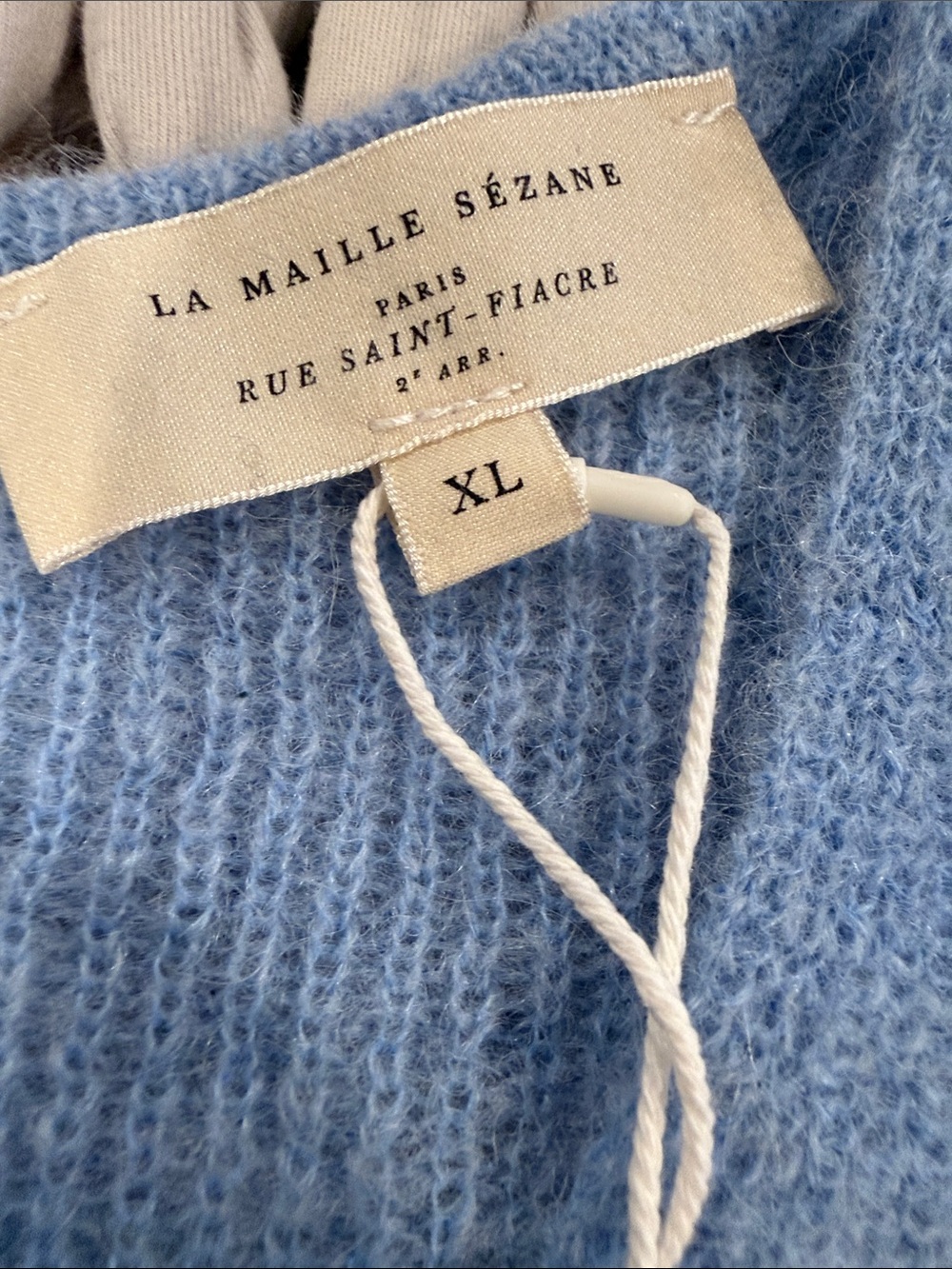 Sezane Barry Cardigan Light Blue - Size XL - Picture 3 of 5